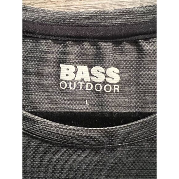 Bass Outdoors Men/s Gargoyle Gray Cooling Shirt Sz L - Picture 4 of 4